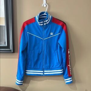 Champion Blue and Red Track Jacket